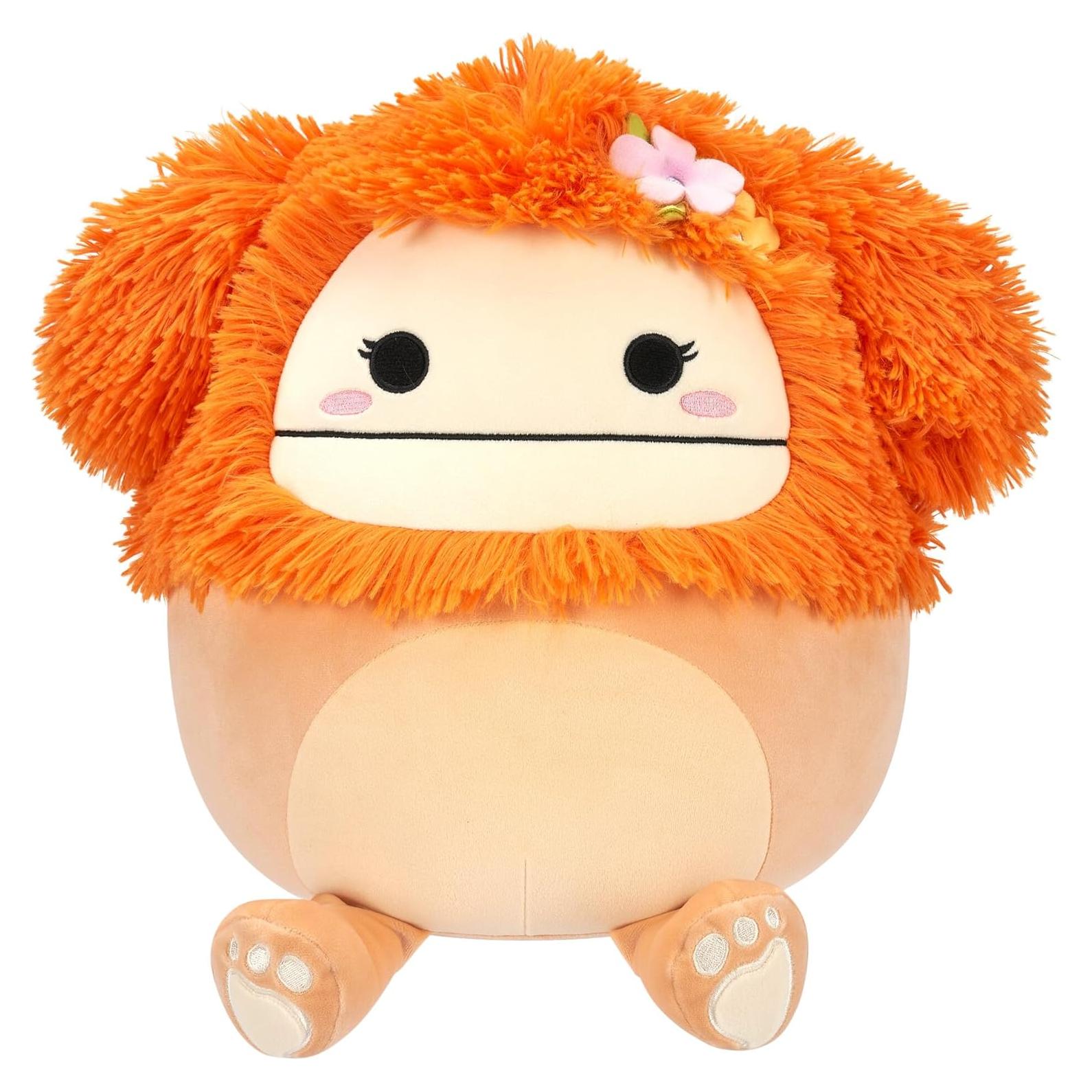 Peluche Squishmallows 30 cm Shasta Melocotón Bigfoot