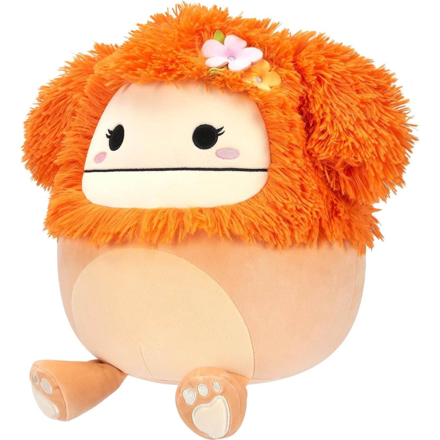 Peluche Squishmallows 30 cm Shasta Melocotón Bigfoot