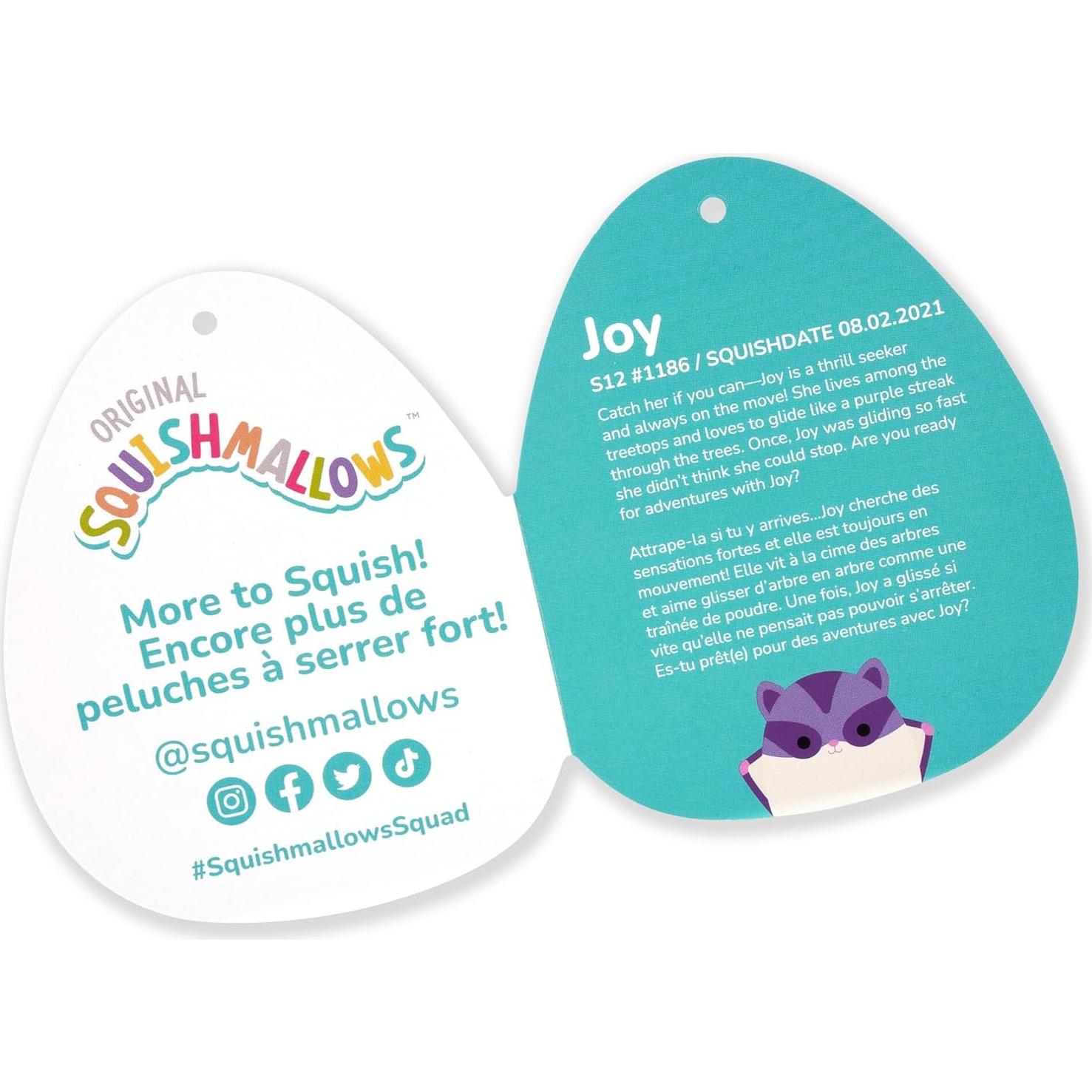 Squishmallows 30 cm Alegría Glider Morado Oficial Jazwares