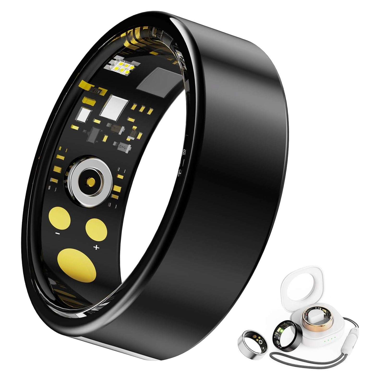 Anillo Inteligente ZOCOWEAR Negro 7# Monitor de Salud IP68