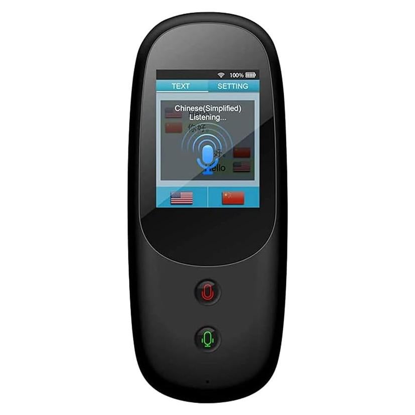 Language Translator Device Real Time, Smart Language Translator Device, Smart Language Voice 2.4 Inch Touch Screen 41 Languages WiFi P Electronic Translators Learning Traveling Shopping