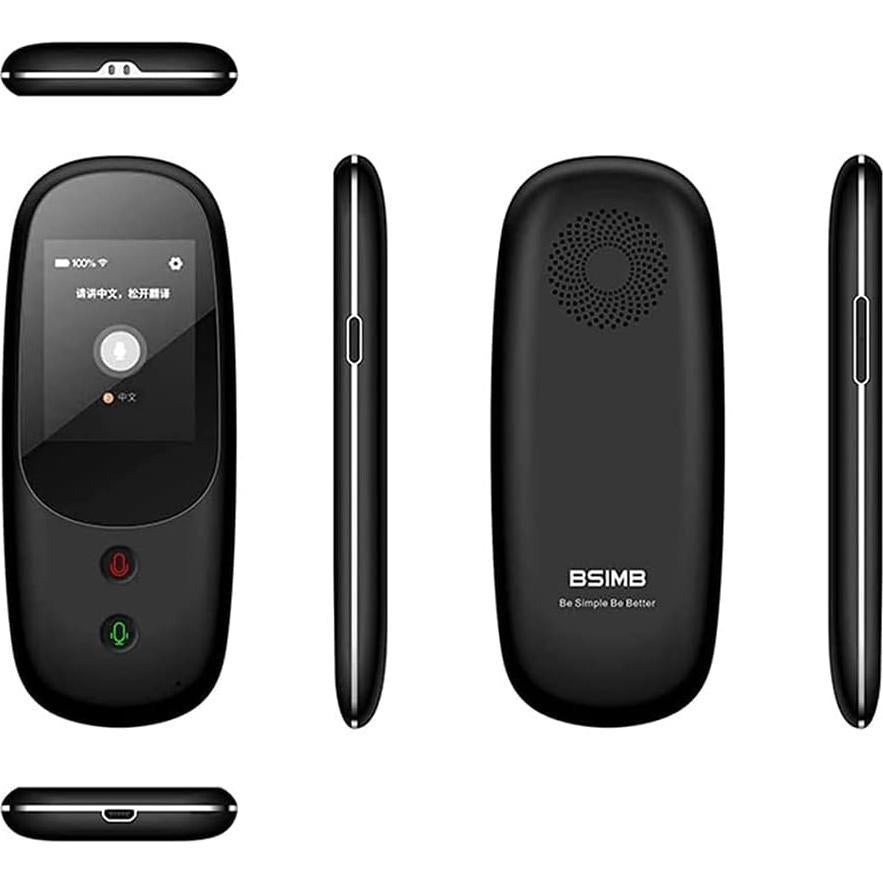 Language Translator Device Real Time, Smart Language Translator Device, Smart Language Voice 2.4 Inch Touch Screen 41 Languages WiFi P Electronic Translators Learning Traveling Shopping