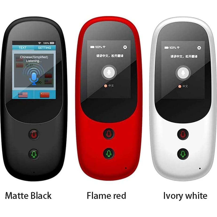 Language Translator Device Real Time, Smart Language Translator Device, Smart Language Voice 2.4 Inch Touch Screen 41 Languages WiFi P Electronic Translators Learning Traveling Shopping