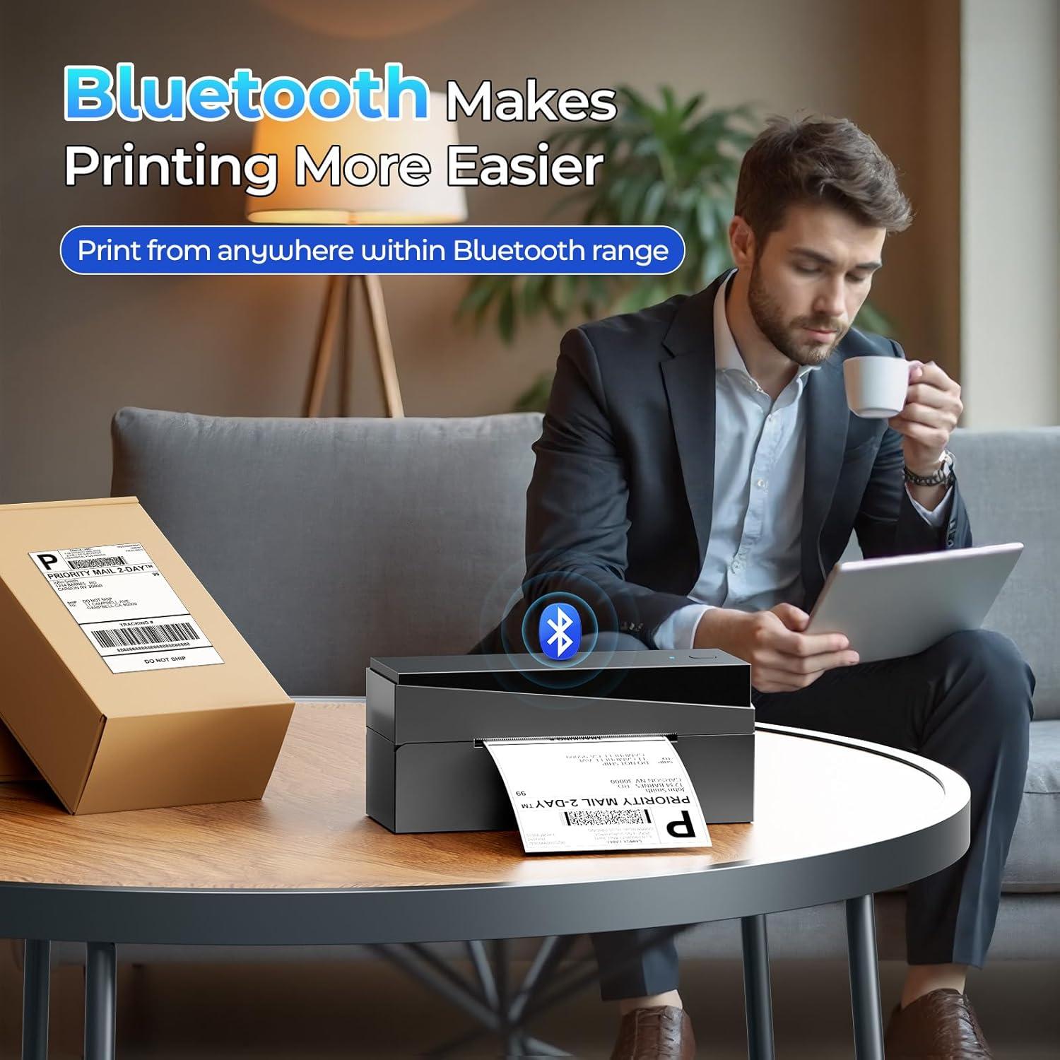 Impresora de Etiquetas Térmicas Bluetooth Omezizy 249BT 4x6