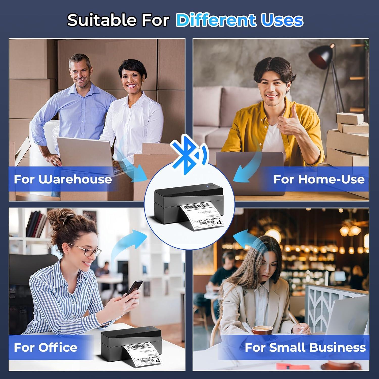 Impresora de Etiquetas Térmicas Bluetooth Omezizy 249BT 4x6