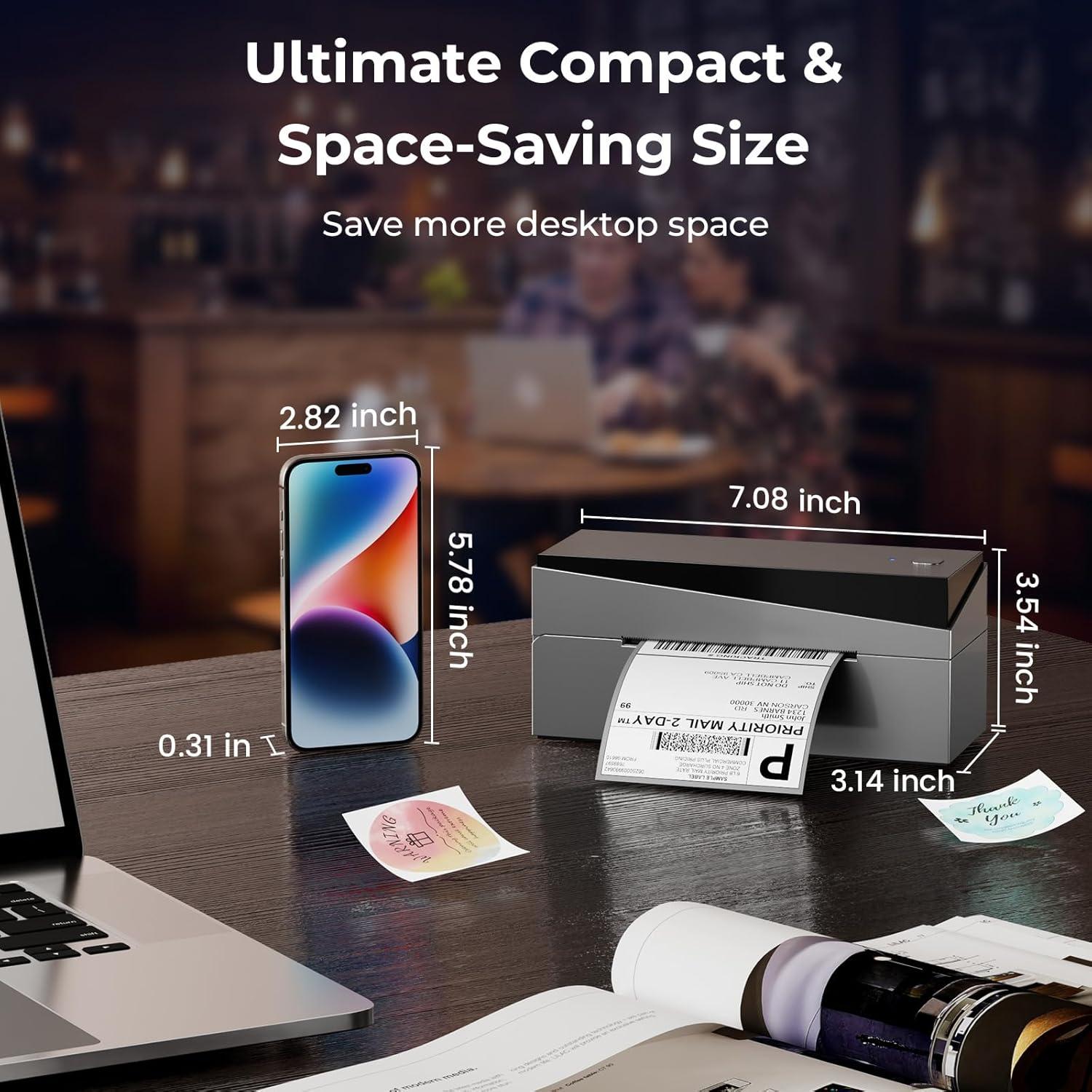 Impresora de Etiquetas Térmicas Bluetooth Omezizy 249BT 4x6