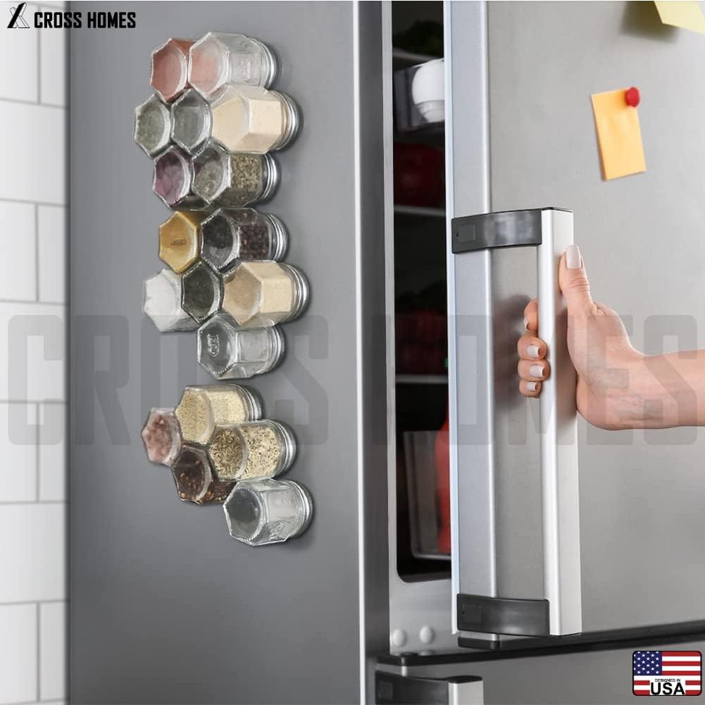 Juego de 20 Tarros Magnéticos de Especias Cross Homes 59ml