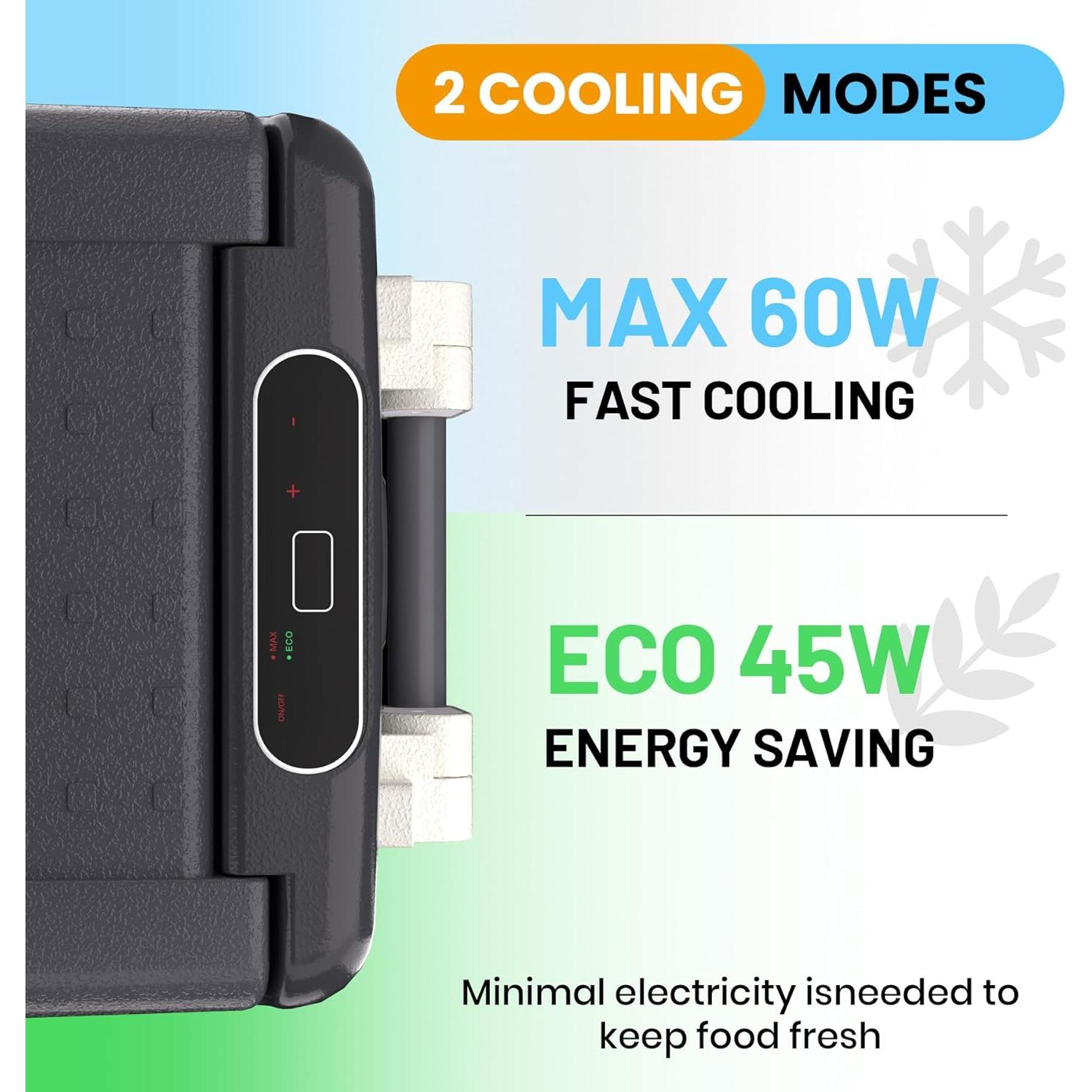 Refrigerador Portátil 12V TROPOW 50L Enfriador Eléctrico