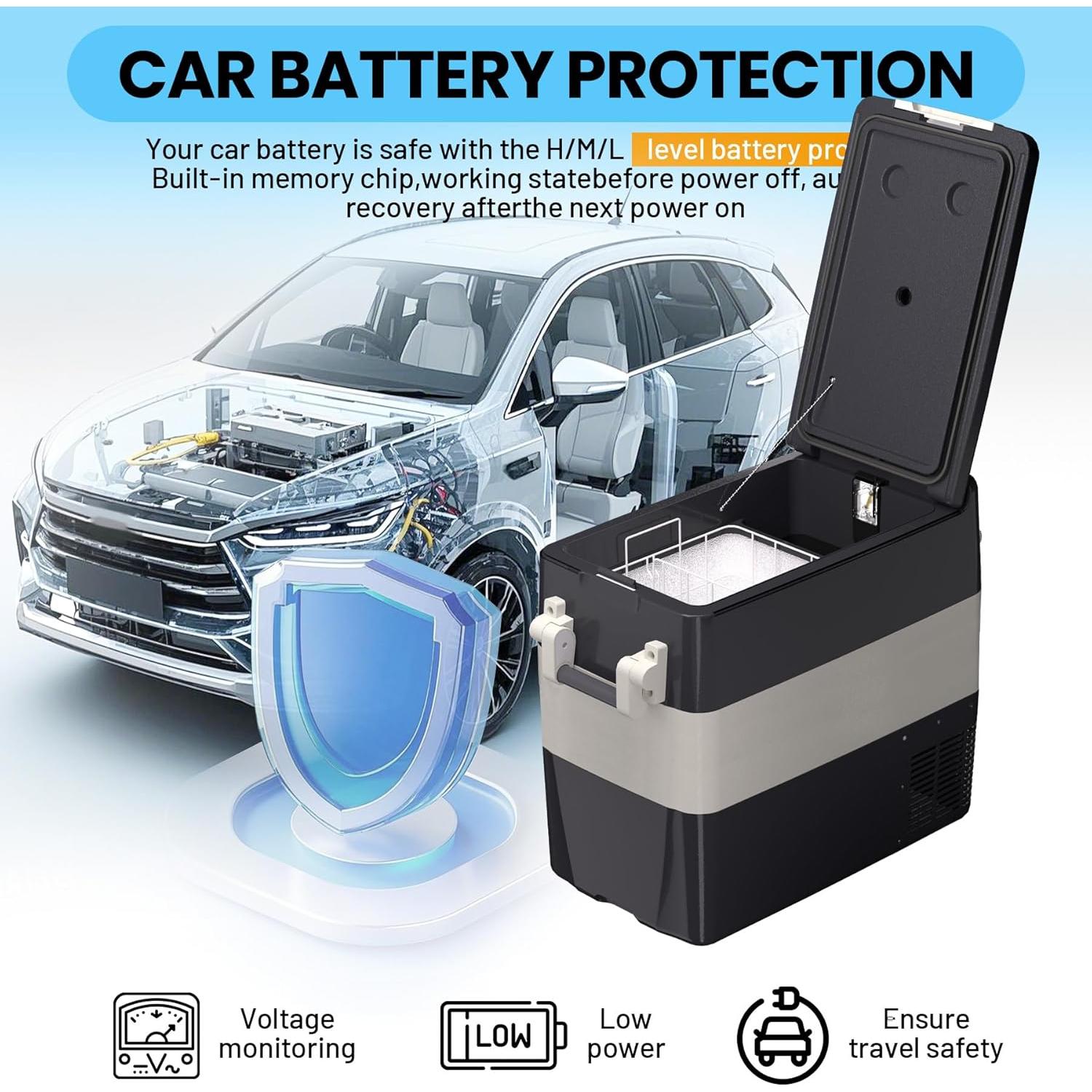 Refrigerador Portátil 12V TROPOW 50L Enfriador Eléctrico