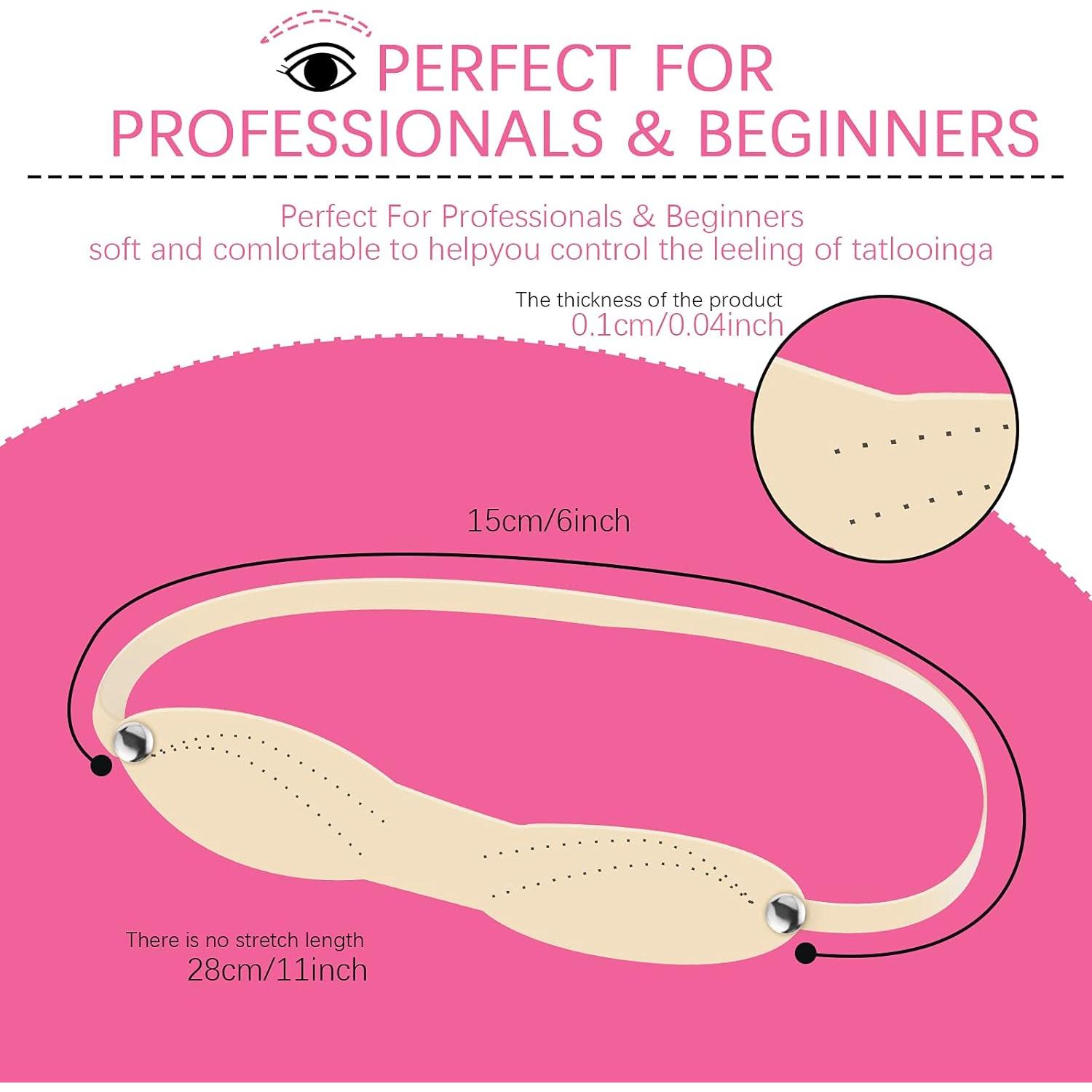 Maitys 20 Piezas Piel Falsa Silicona para Microblading