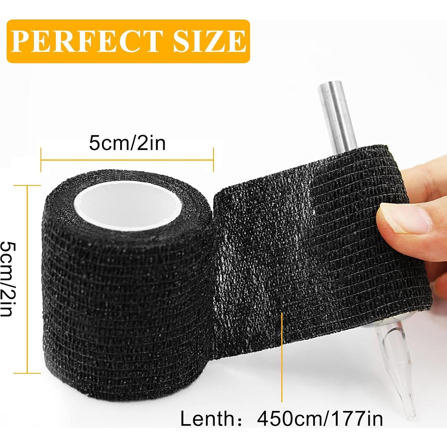 Cinta de Agarre para Tatuajes Ruicoo 4pcs Autoadhesiva 5 cm x 4.57 m