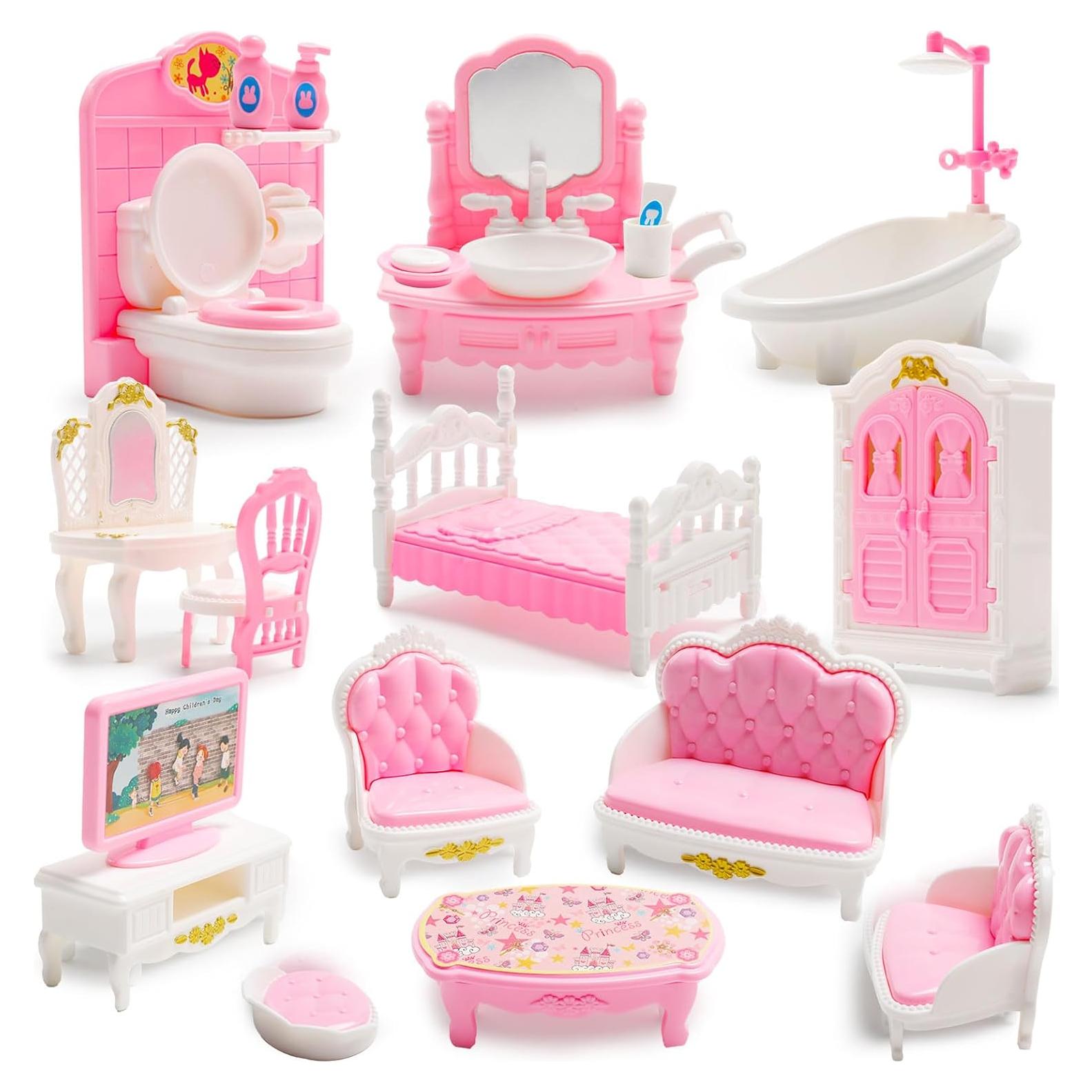 Juego de Baño Miniatura 20 Pcs Aydinids 1:12 Decoración