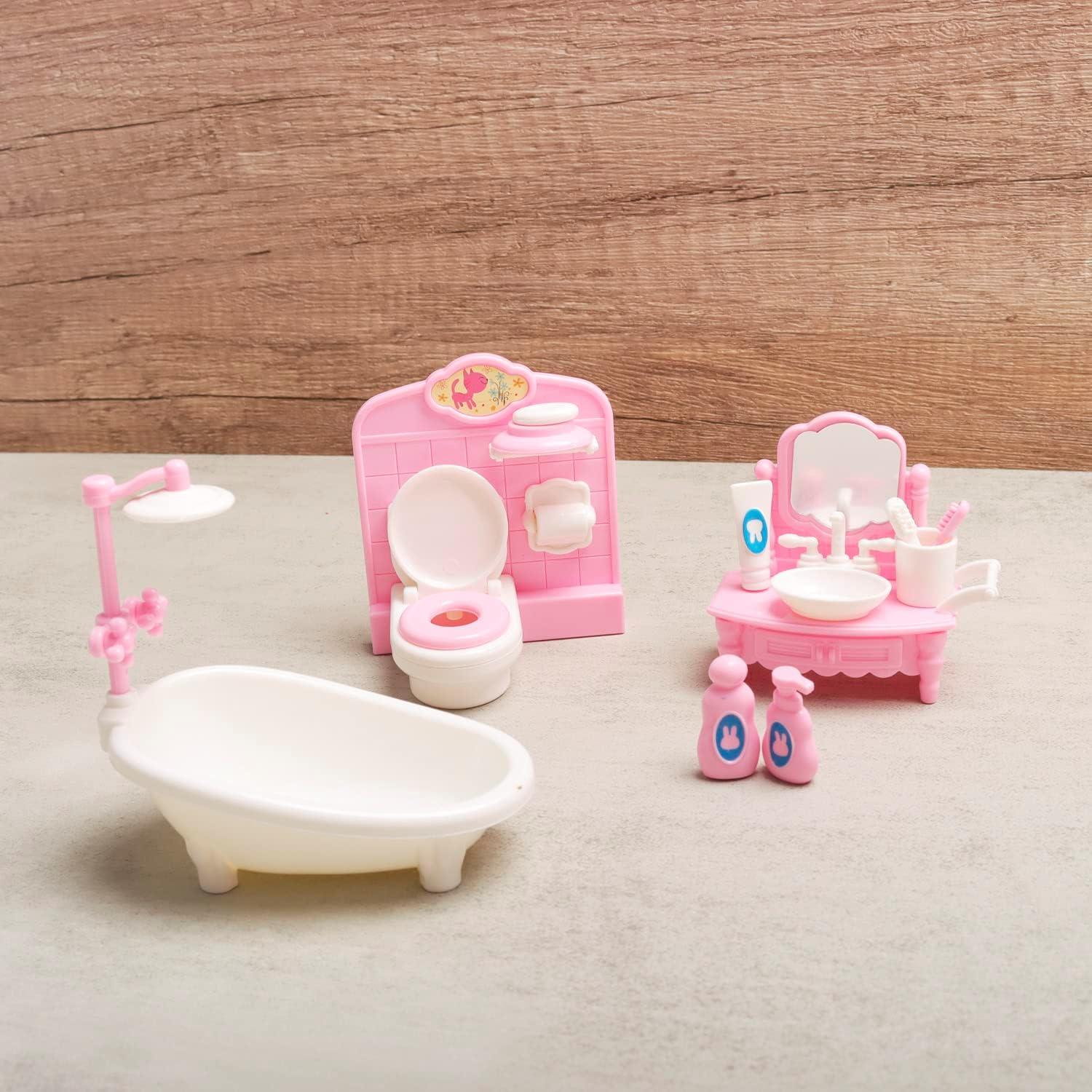 Juego de Baño Miniatura 20 Pcs Aydinids 1:12 Decoración