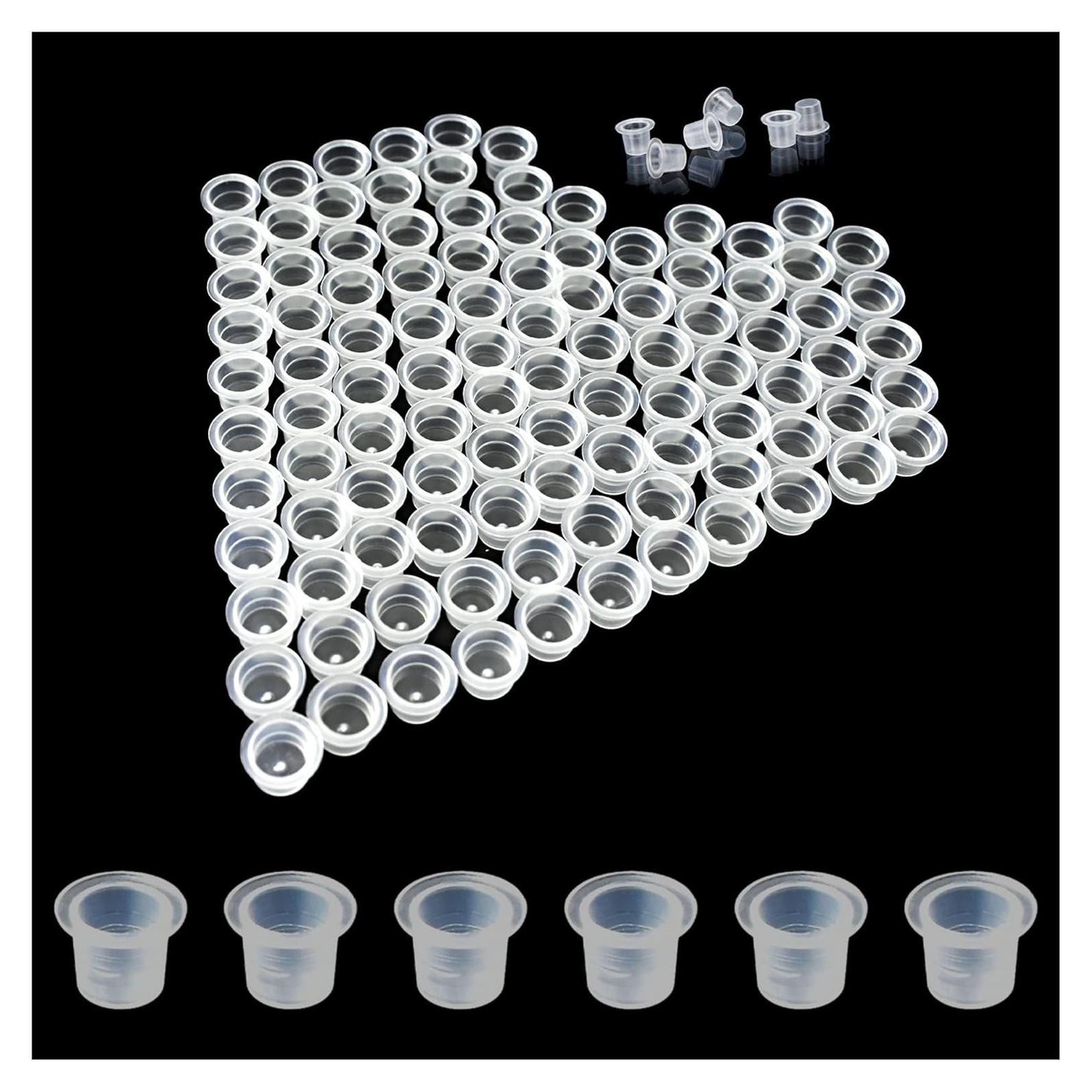 500 Capsulas de Tinta para Tatuajes Yuronam - Plástico Pequeño