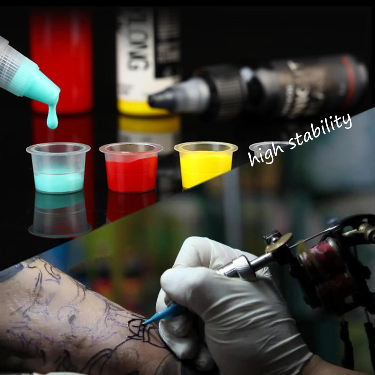 500 Capsulas de Tinta para Tatuajes Yuronam - Plástico Pequeño