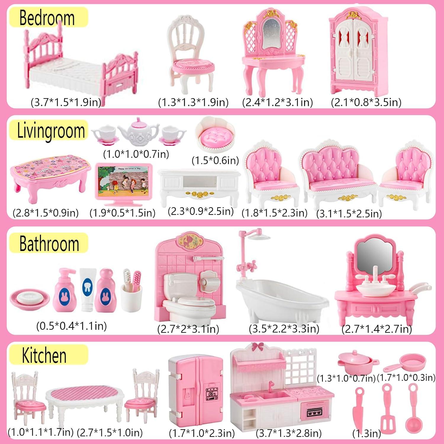 Set de Muebles para Casa de Muñecas 35 Piezas SHENGJIAAO