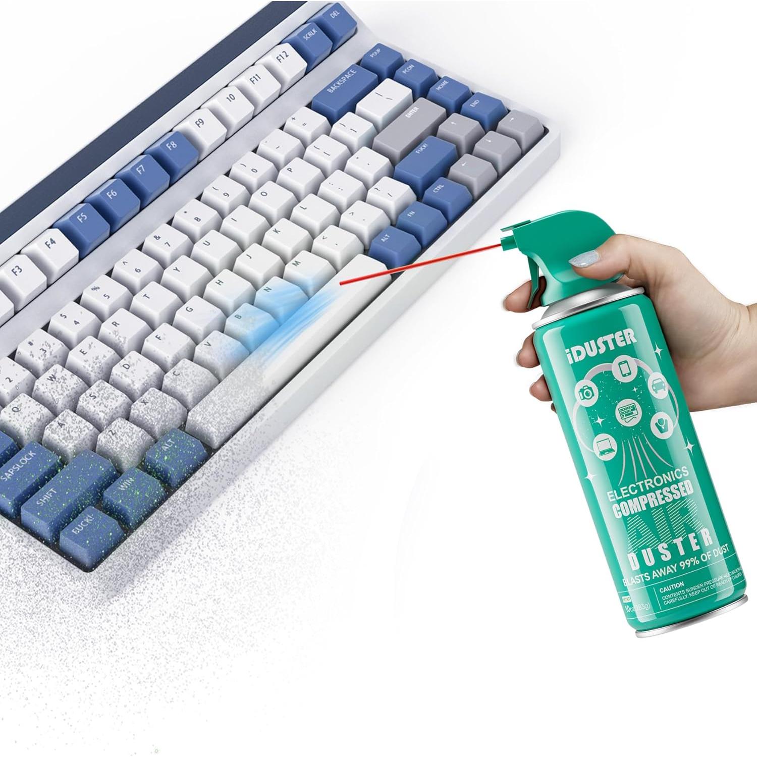 Aire Comprimido iDuster 4PCS - Limpiador Electrónica 284g