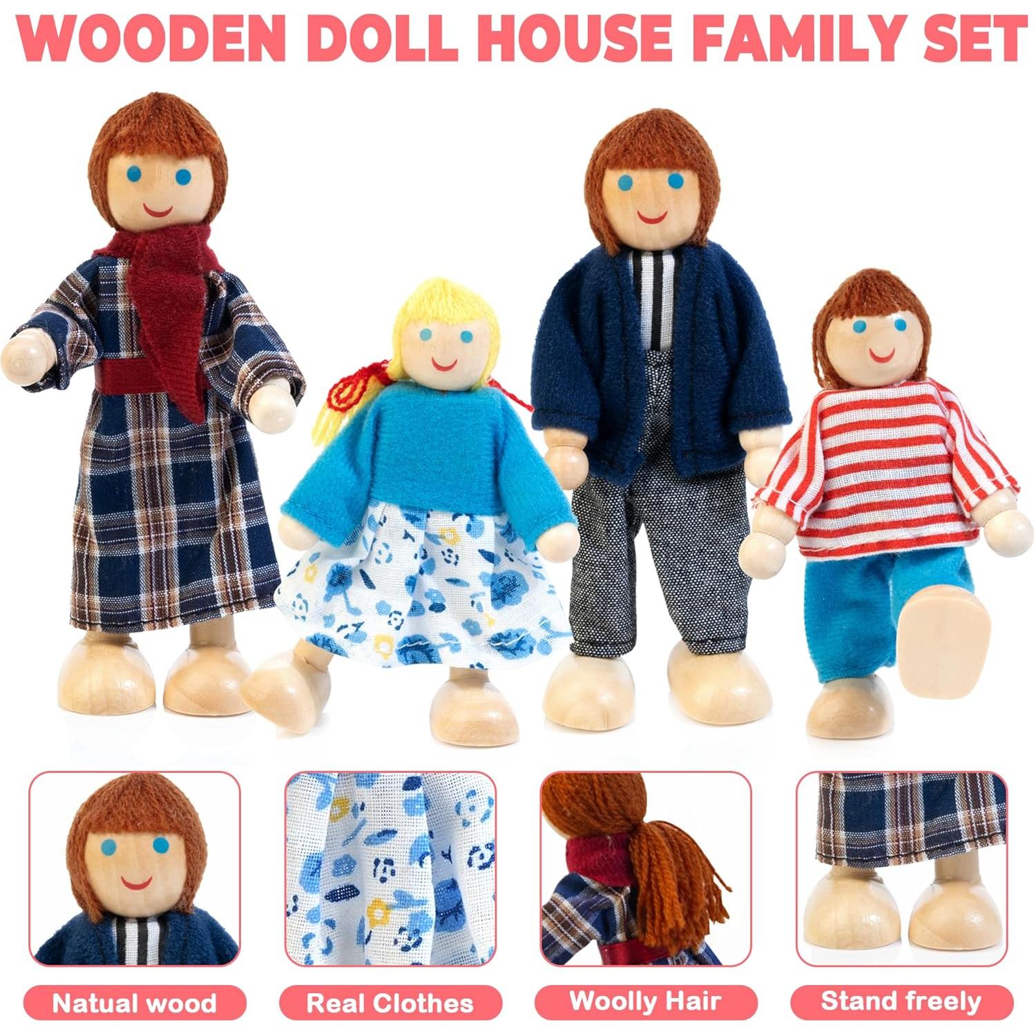 Juego de Muebles de Casa de Muñecas Kizfarm 26 Piezas