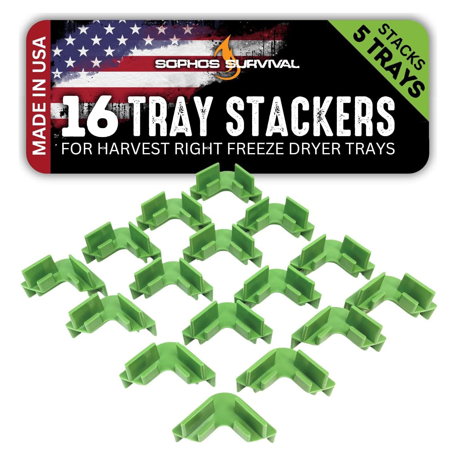 Soportes para Bandejas Harvest Right 16 Piezas Verde HDPE