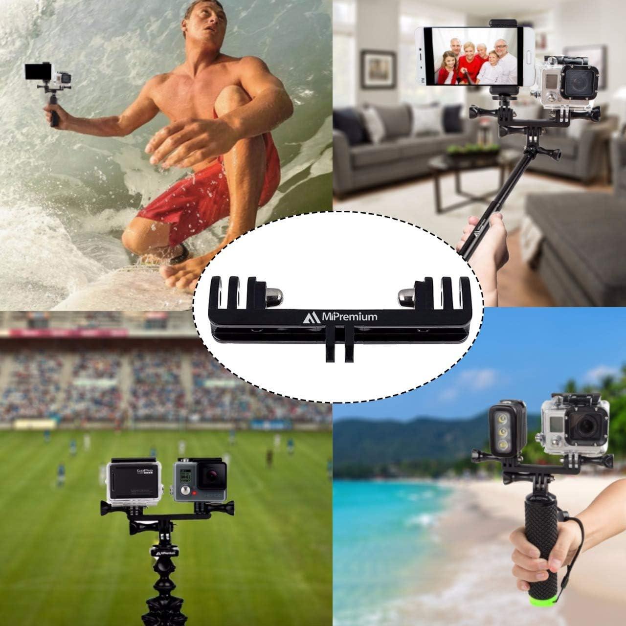 Kit de Montaje Doble MiPremium para GoPro y Smartphone