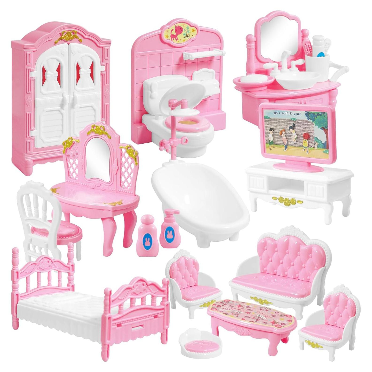 Juego de Muebles para Casa de Muñecas 20 Piezas HKACSTHI