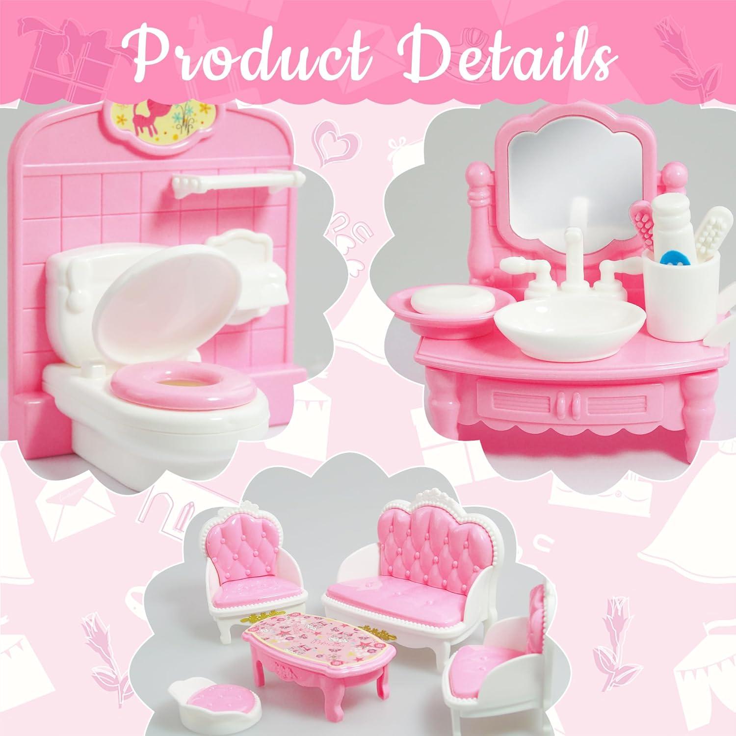 Juego de Muebles para Casa de Muñecas 20 Piezas HKACSTHI