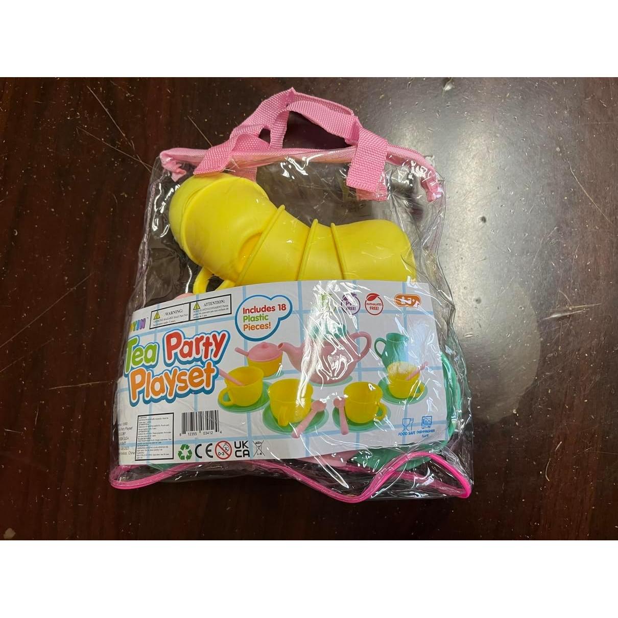 Juego de Té Infantil Joyin 18 Piezas Colorido BPA Free