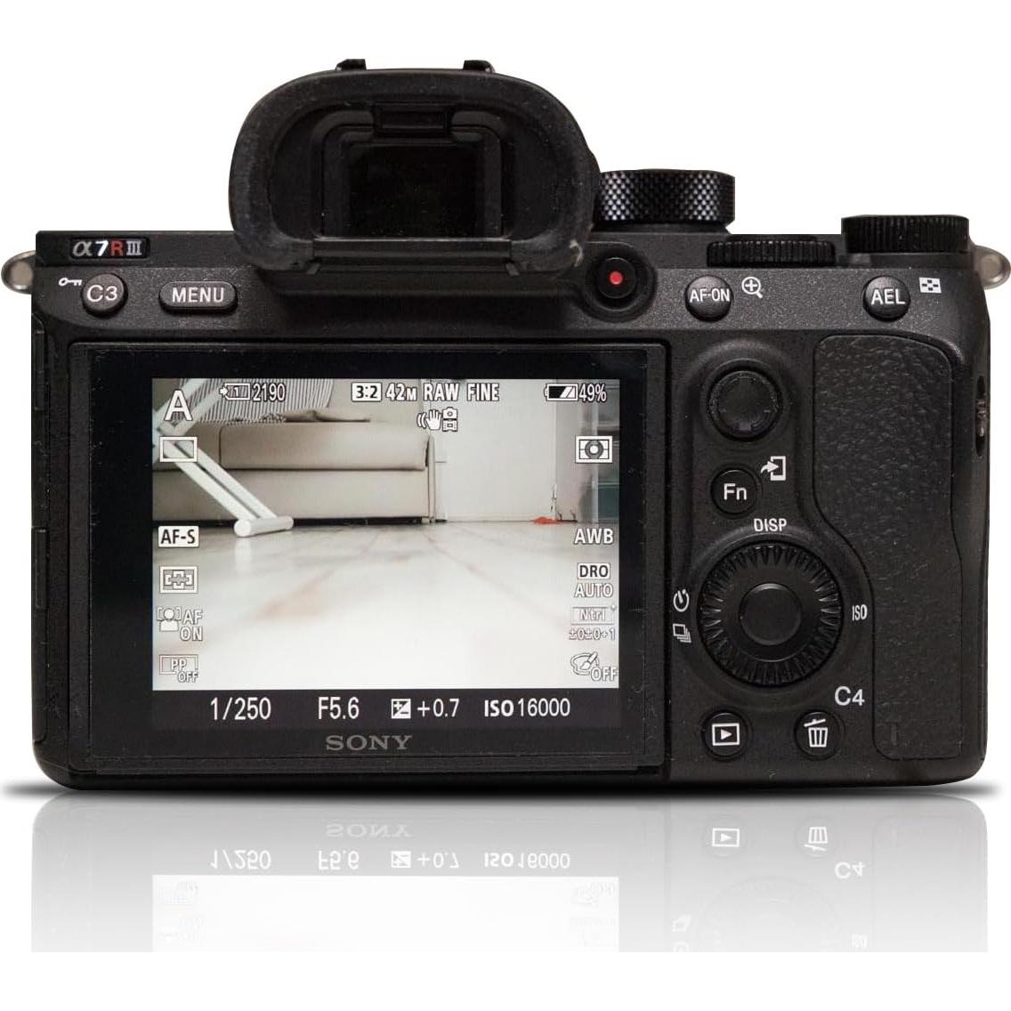 Cámara sin Espejo Sony Alpha 7R III 42.4MP 4K HDR Negro