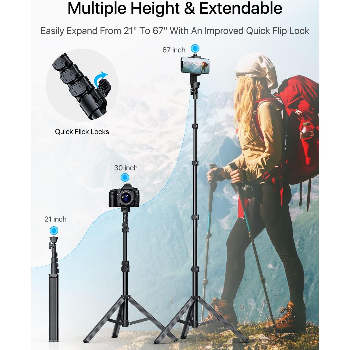 Soporte de trípode NEXBOOM 170 cm para iPhone y Samsung