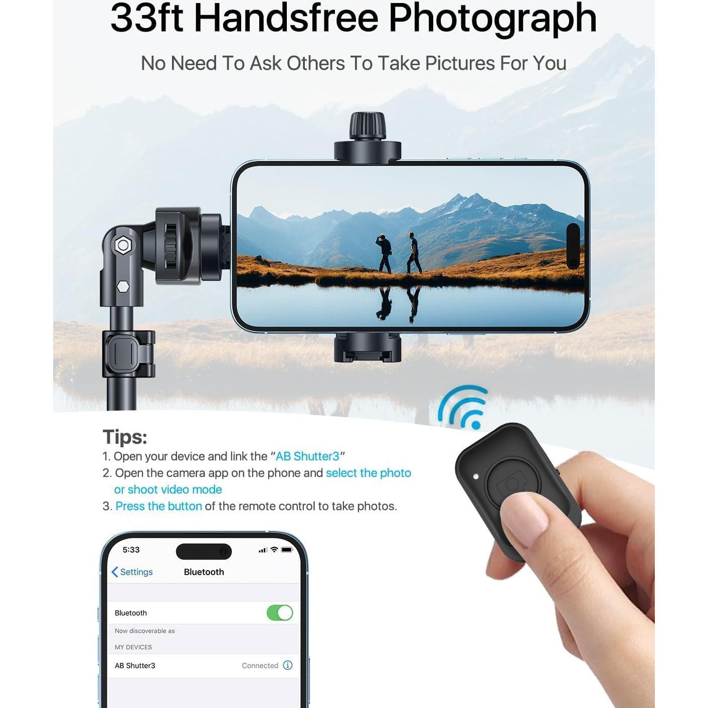 Soporte de trípode NEXBOOM 170 cm para iPhone y Samsung