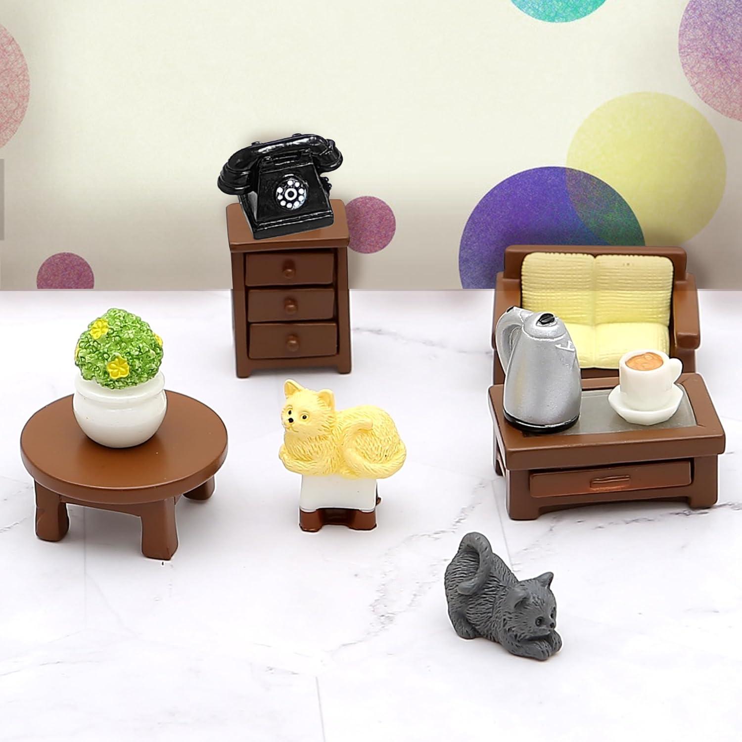 Kit de Muebles para Casa de Muñecas MOMOONNON 23 Piezas