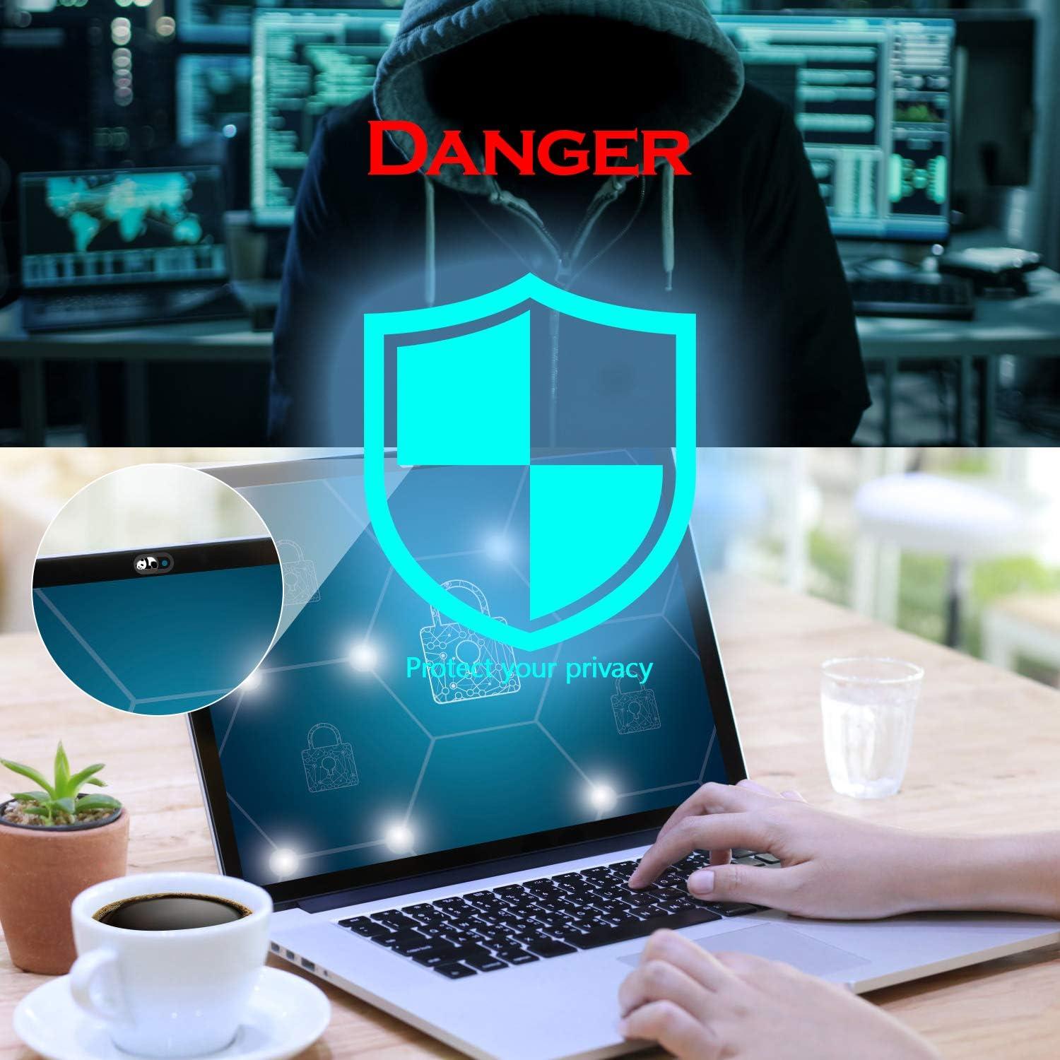 Cubierta deslizante para cámara de laptop HKDGYHON Panda Negra