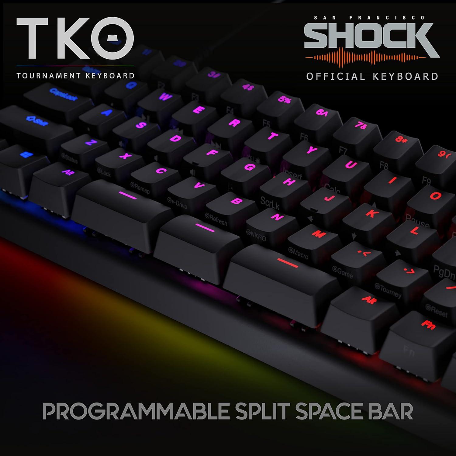 Teclado Mecánico Kinesis Gaming TKO 60% Hotswap Aluminio PBT