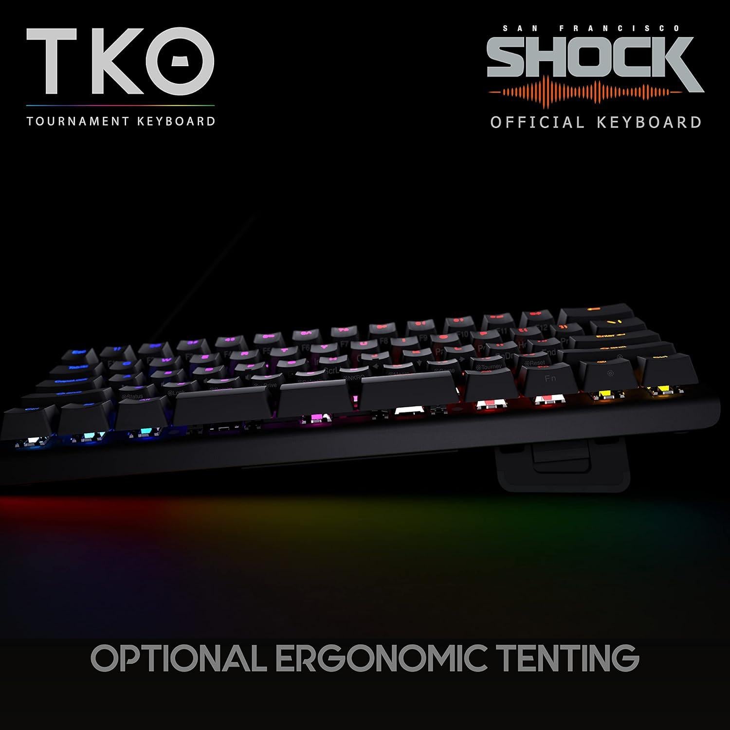 Teclado Mecánico Kinesis Gaming TKO 60% Hotswap Aluminio PBT