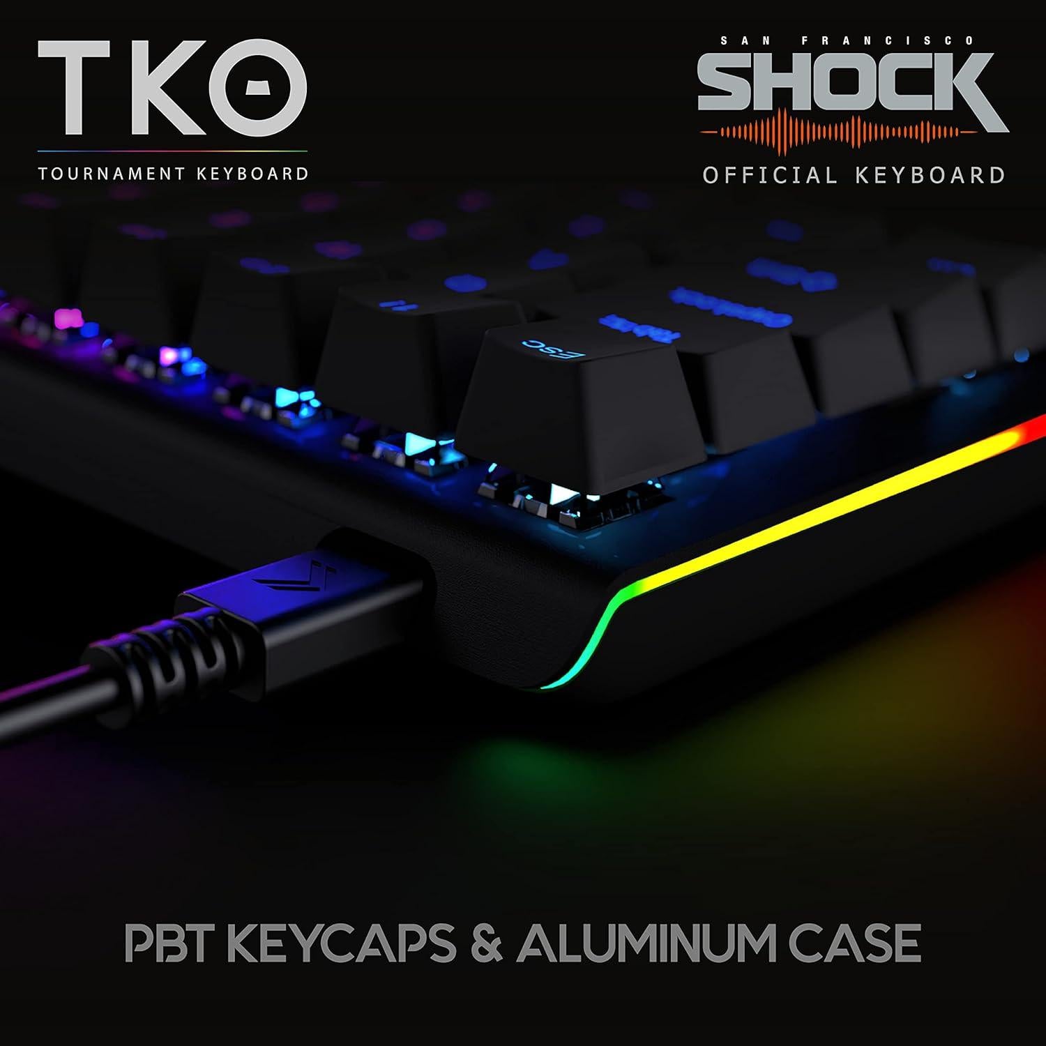 Teclado Mecánico Kinesis Gaming TKO 60% Hotswap Aluminio PBT