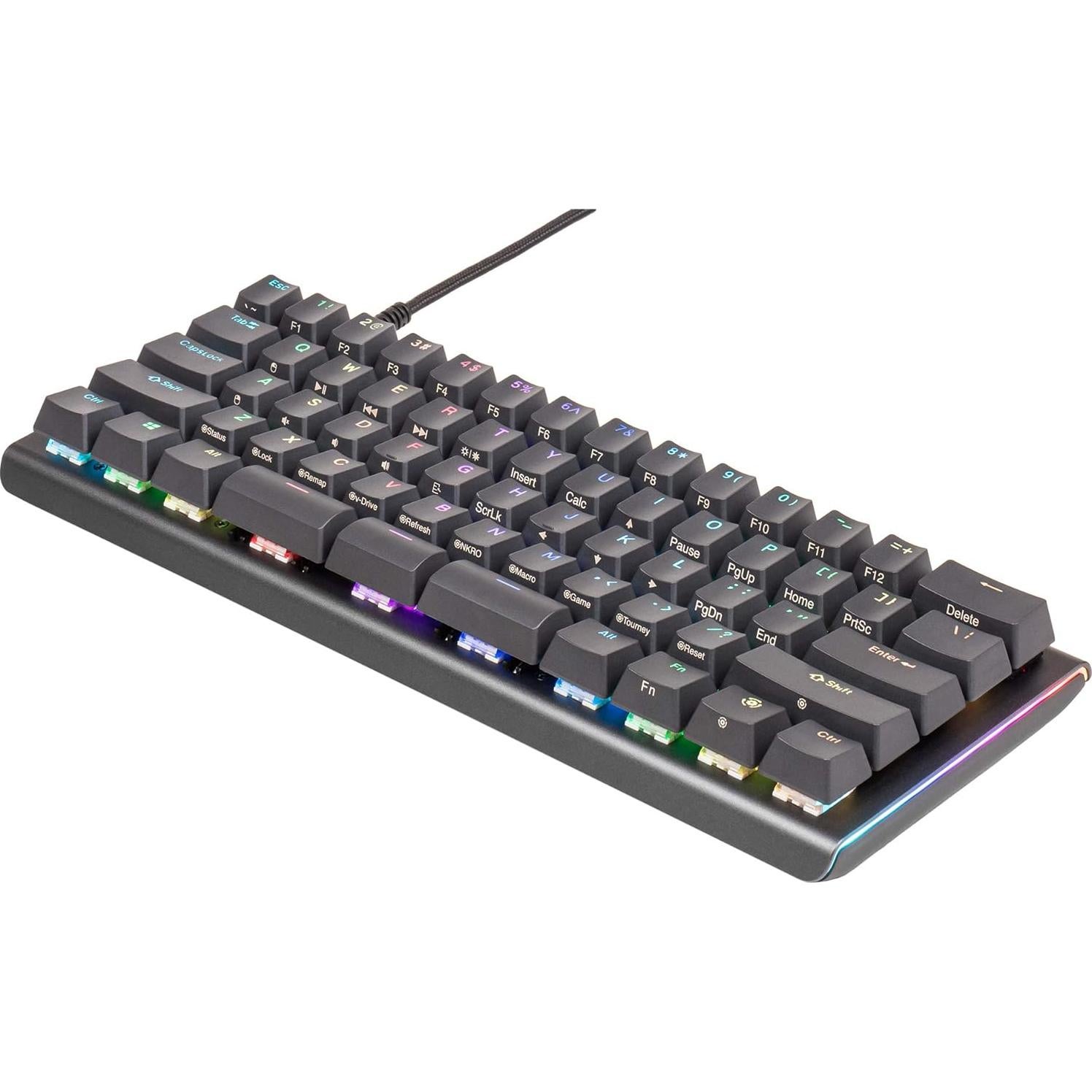 Teclado Mecánico Kinesis Gaming TKO 60% Hotswap Aluminio PBT