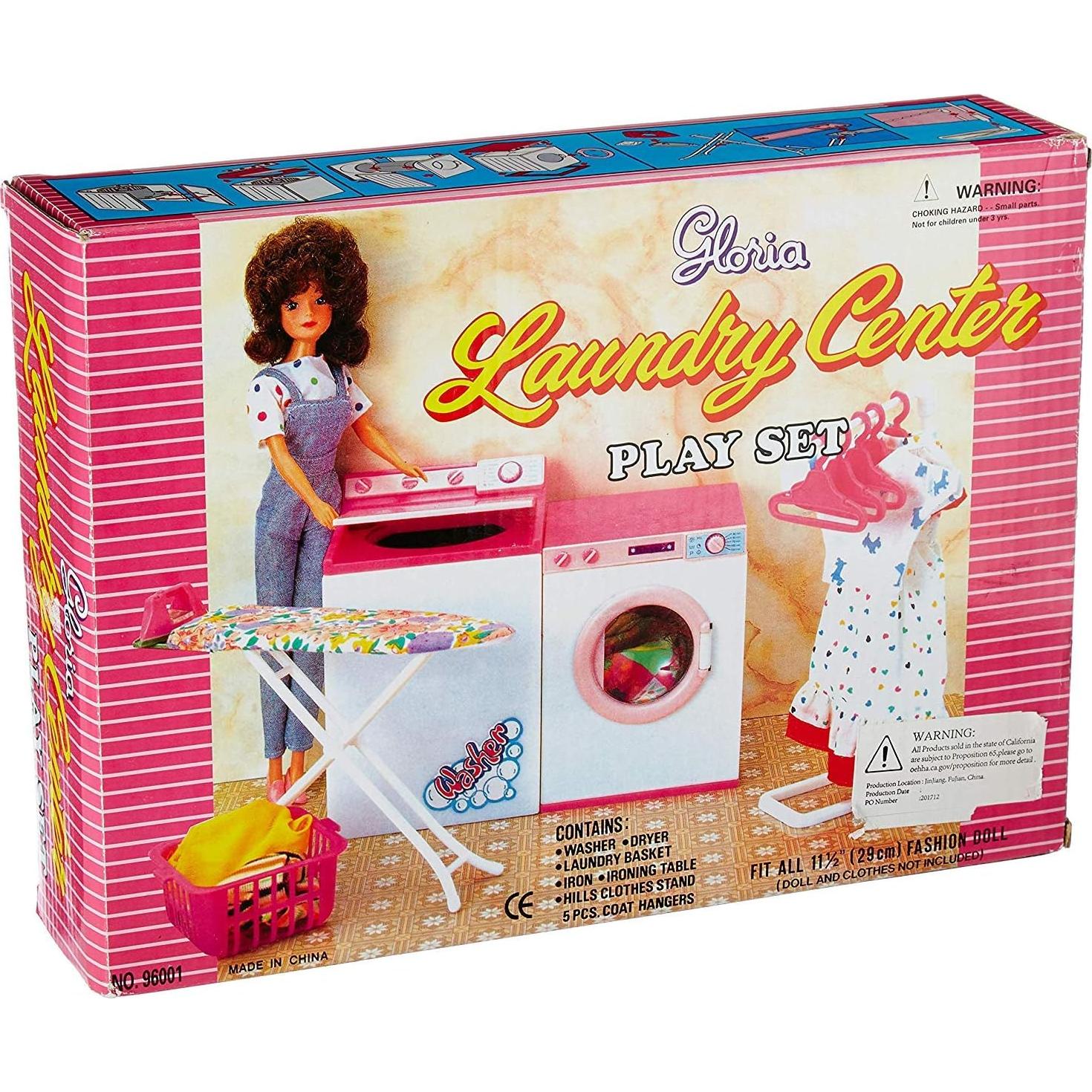 Muebles para Casa de Muñecas Gloria - Sala de Lavado con Plancha