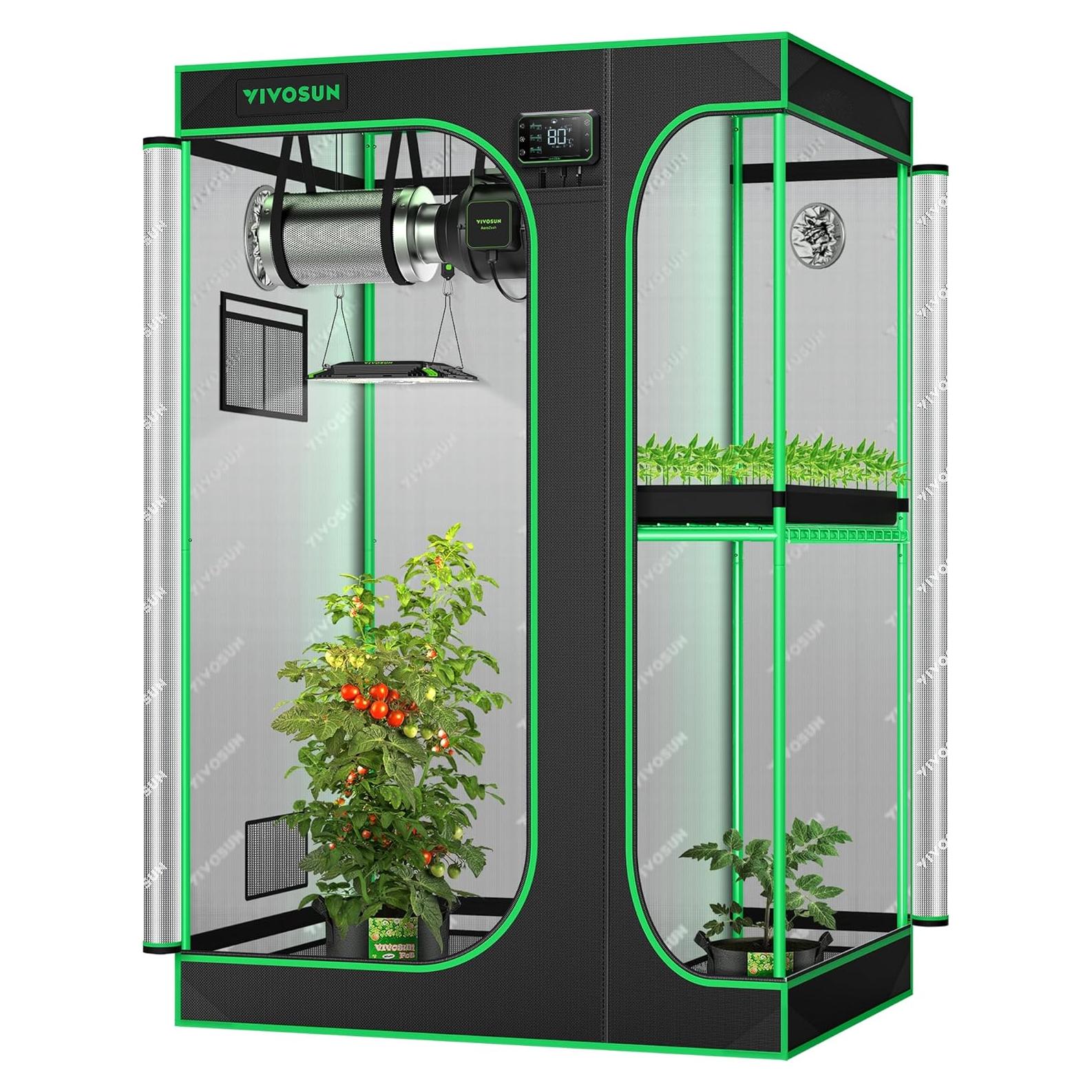 Carpa de Cultivo VIVOSUN 2-en-1 91.4x61x134.6cm Mylar