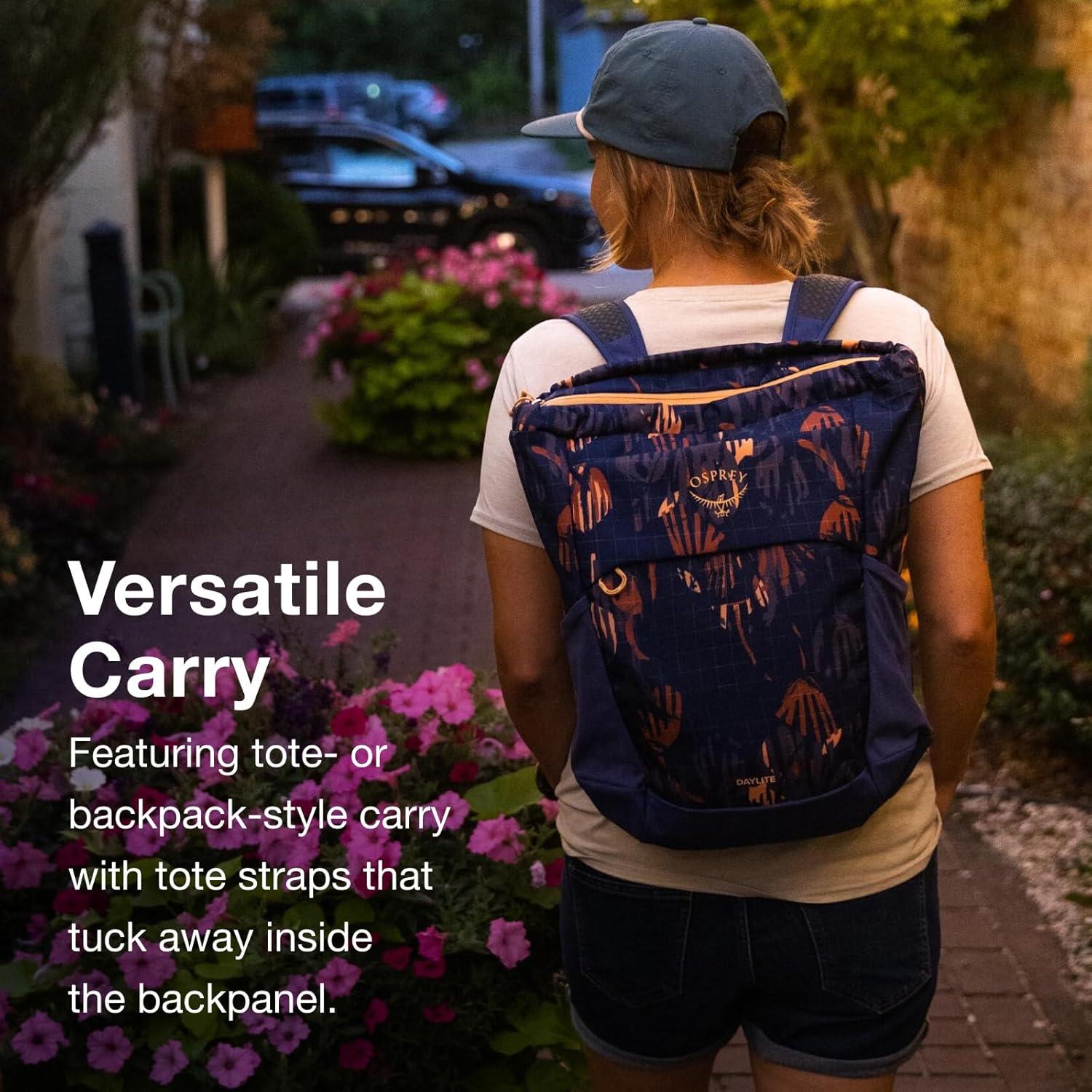 Mochila Tote Osprey Daylite Negra 20L para Adultos