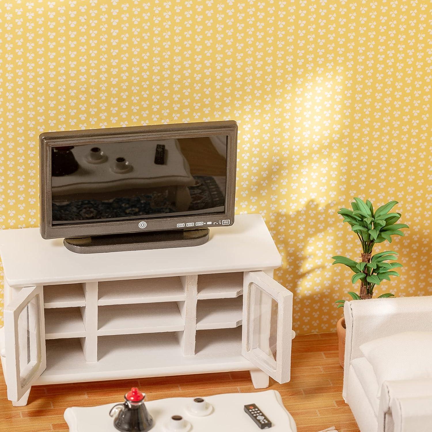 Muebles Miniatura Casa de Muñecas SAMCAMI 1:12 Blanco