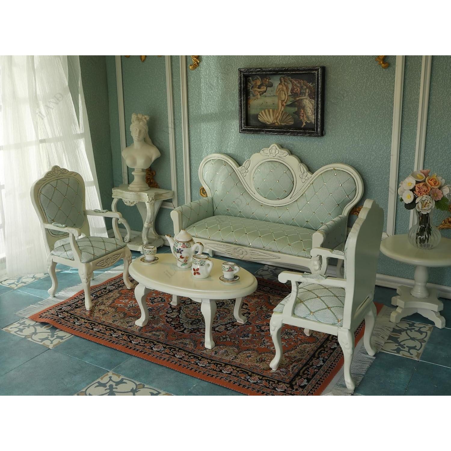 Conjunto de Muebles para Casa de Muñecas iLAND 8 Piezas