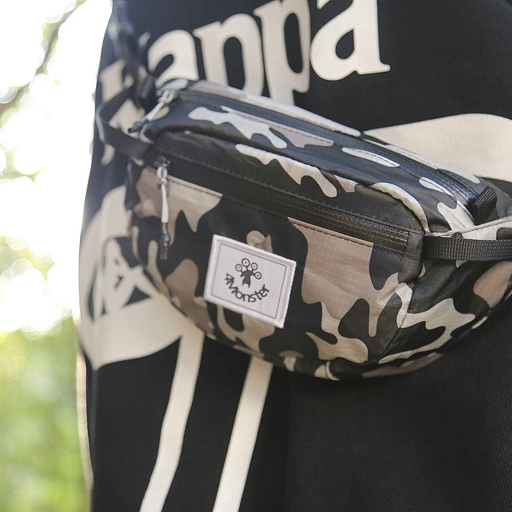 Mochila de Cintura 4Monster 2L Resistente al Agua Verde Militar