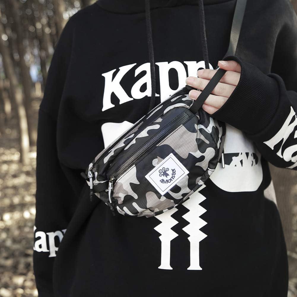 Mochila de Cintura 4Monster 2L Resistente al Agua Verde Militar