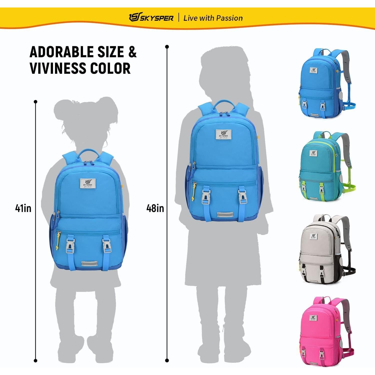 Mochila SKYSPER IKIEX 18L para Niños - Azul, Ergonómica