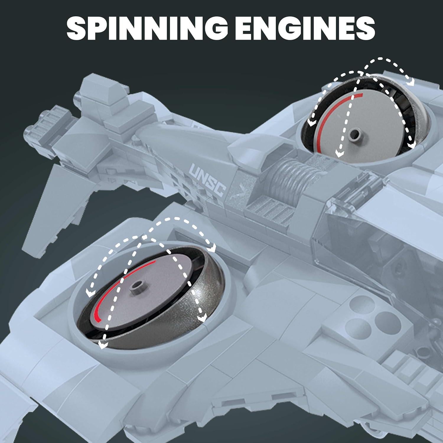 Juguete de Construcción MEGA Halo Wasp UNSC 342 Piezas
