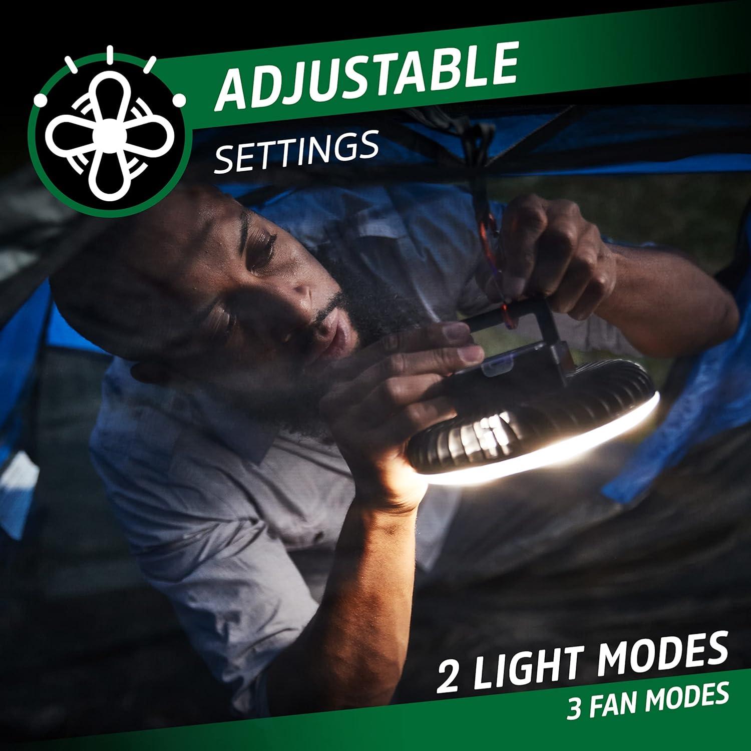 Linterna Ventilador Energizer para Camping 500 Lúmenes Recargable