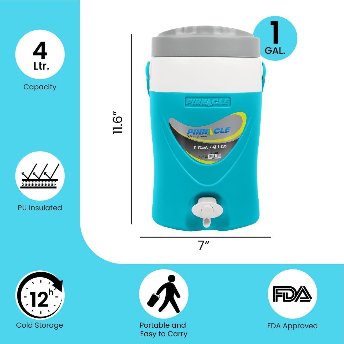 Juego de Enfriador de Agua 3 Galones + Jarra 1 Galón Pinnacle