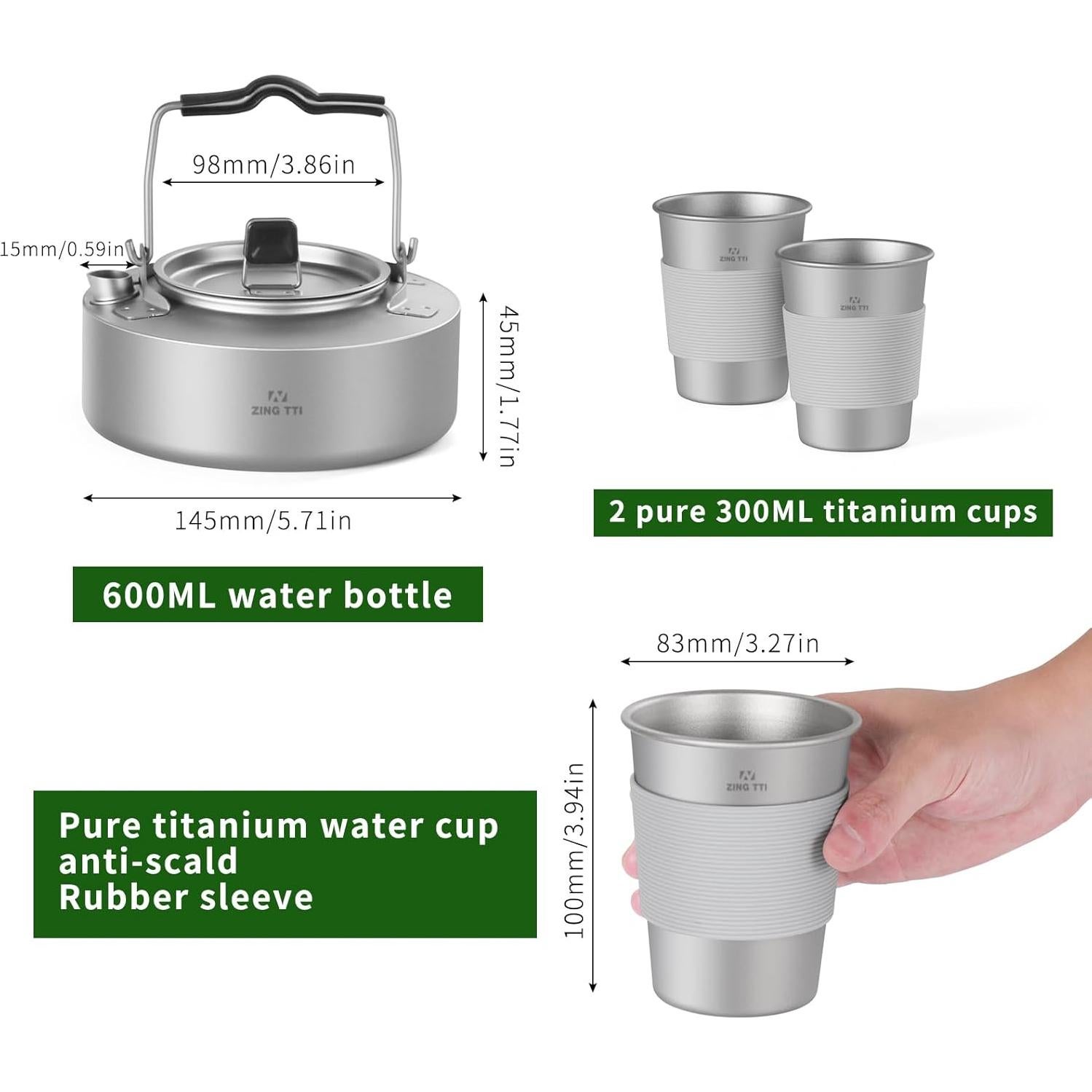 Juego de Utensilios de Cocina de Titanio ZING TTI 14 Piezas