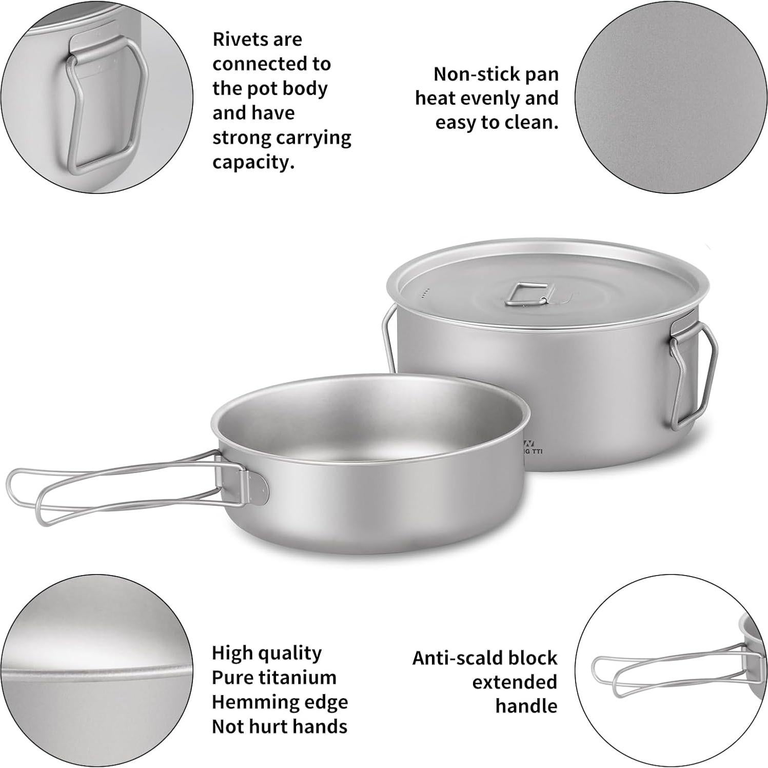 Juego de Utensilios de Cocina de Titanio ZING TTI 14 Piezas