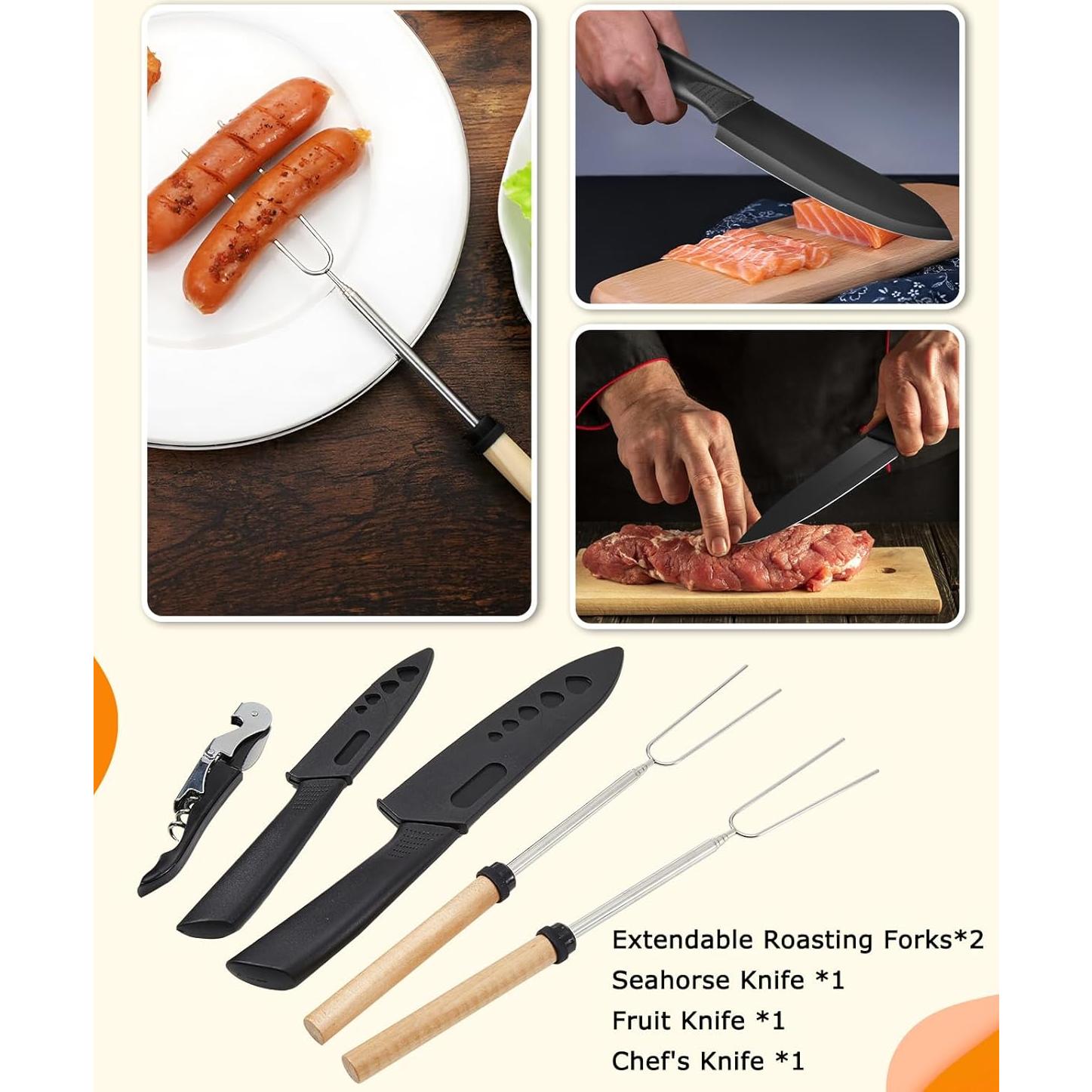 Set de Utensilios de Cocina para Camping Hozzen 15 Piezas